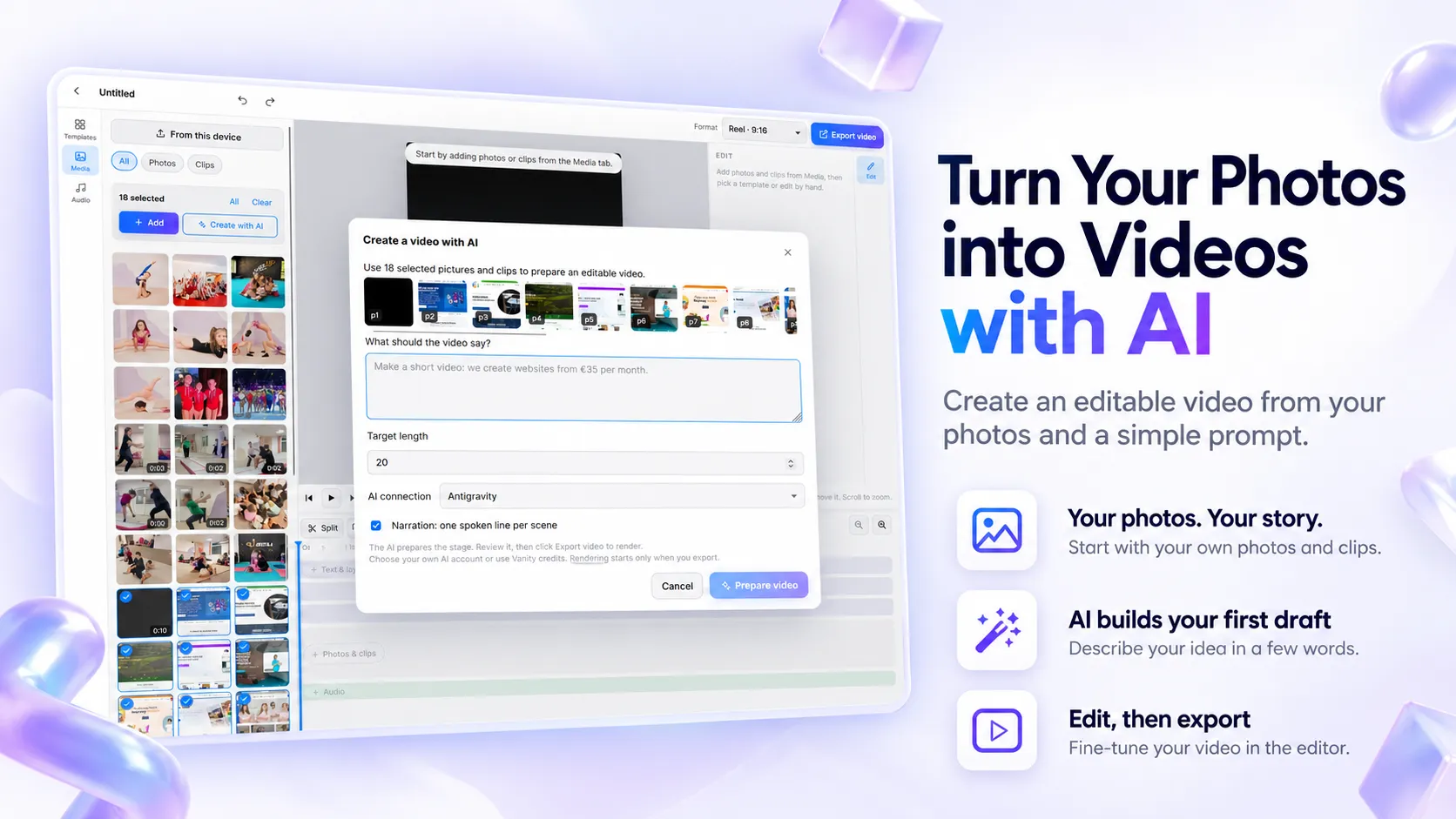 Make Videos from Your Photos with AI Free Online